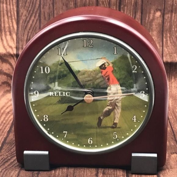 Relic Solid Wood Desk Clock - Picture 1 of 8